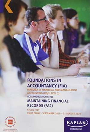 MAINTAINING FINANCIAL RECORDS - STUDY TEXT de KAPLAN PUBLISHING