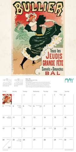 Art Nouveau Posters Wall Calendar 2020 (Art Calendar) de Flame Tree Studio