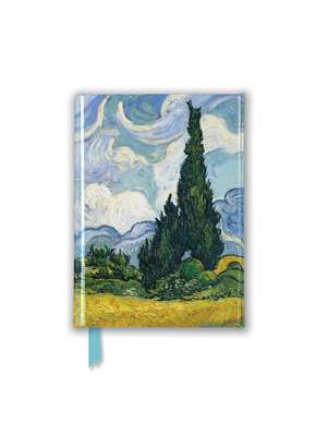 Vincent Van Gogh: Wheat Field with Cypresses (Foiled Pocket Journal) de Flame Tree Studio