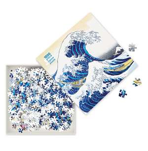 Adult Jigsaw Puzzle Hokusai: The Great Wave: 1000-Piece Jigsaw Puzzles de Flame Tree Studio