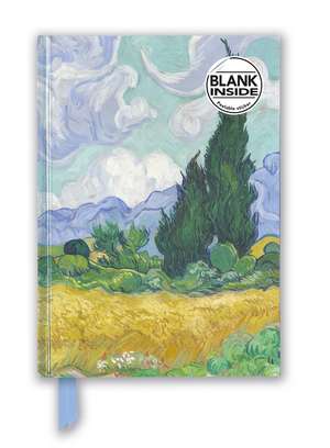 Vincent van Gogh: Wheat Field with Cypresses (Foiled Blank Journal) de Flame Tree Studio