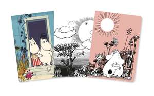 Moomin Set of 3 Mini Notebooks de Flame Tree Studio