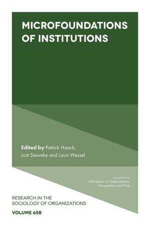 Microfoundations of Institutions de Patrick Haack