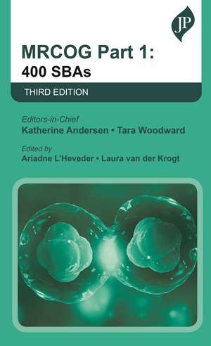 MRCOG Part 1: 400 SBAs de Katherine Andersen