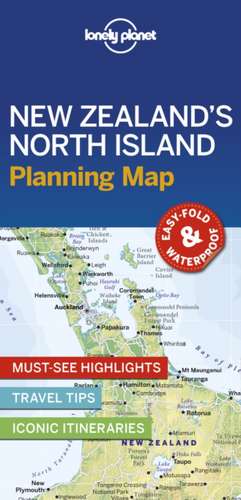 Lonely Planet New Zealand's North Island Planning Map de Lonely Planet