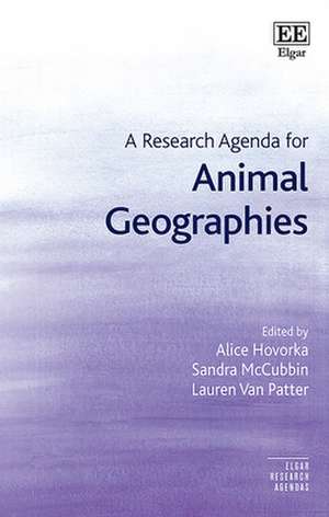 A Research Agenda for Animal Geographies de Alice Hovorka