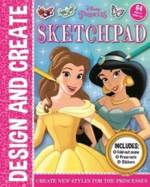 Disney Princess: Design and Create Sketchpad de Igloo Books