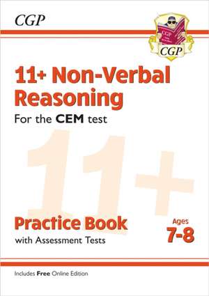 11+ CEM Non-Verbal Reasoning Practice Book & Assessment Tests - Ages 7-8 (with Online Edition) de Cgp Books