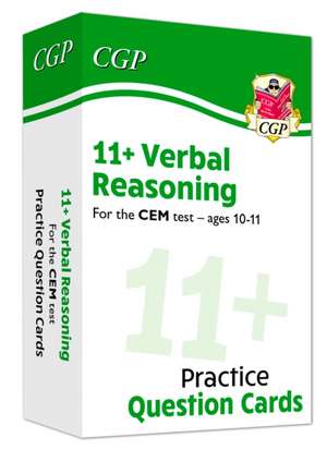 11+ CEM Verbal Reasoning Revision Question Cards - Ages 10-11 de Cgp Books