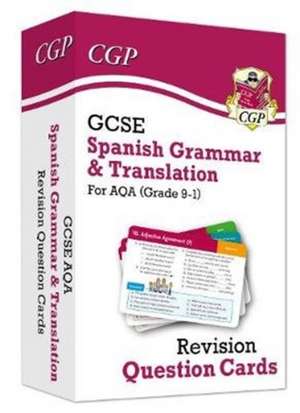 GCSE AQA Spanish: Grammar & Translation Revision Question Cards (For exams in 2025) de Cgp Books