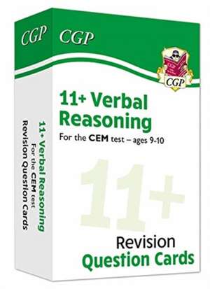 Cgp Books: 11+ CEM Revision Question Cards: Verbal Reasoning de CGP Books