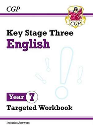 KS3 English Year 7 Targeted Workbook (with answers) de Cgp Books