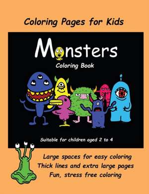 Coloring Pages for Kids (Monsters Coloring book) de James Manning