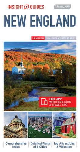 Insight Guides Travel Map New England de Insight Guides Travel Map