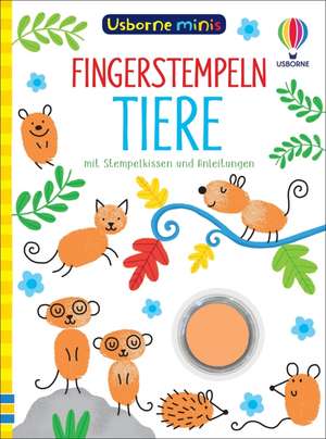 Usborne Minis: Fingerstempeln Tiere de Sam Smith