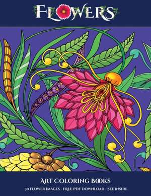 Art Coloring Books (Flowers) de James Manning