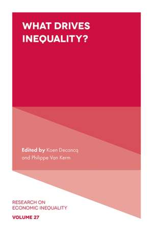 What Drives Inequality? de Koen Decancq