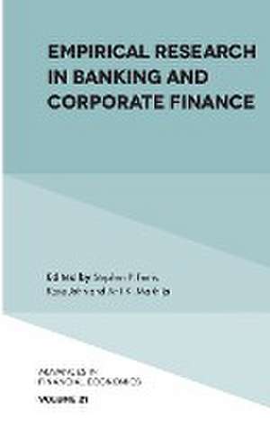 Empirical Research in Banking and Corporate Finance de Stephen P. Ferris