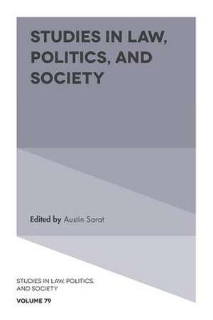 Studies in Law, Politics, and Society de Austin Sarat