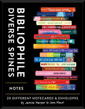 Bibliophile Diverse Spines Notes: 20 Different Notecards & Envelope de Jane Mount