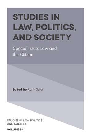 Law and the Citizen de Austin Sarat