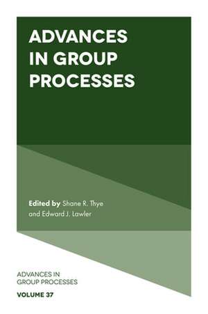Advances in Group Processes de Edward J. Lawler