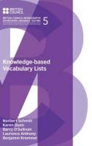 Knowledge-Based Vocabulary Lists de Norbert Schmitt