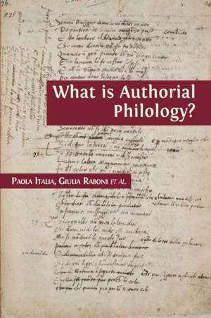 What is Authorial Philology? de Paola Italia