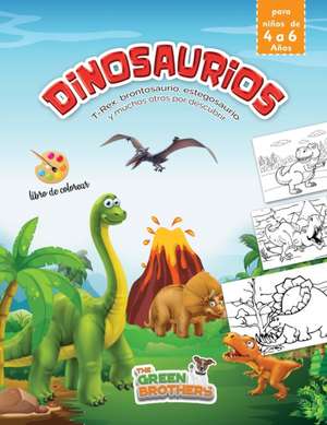 dinosaurios libro de colorear para niños de The Green Brothers