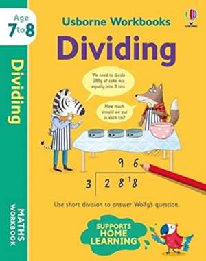 Bathie, H: Usborne Workbooks Dividing 7-8 de Holly Bathie