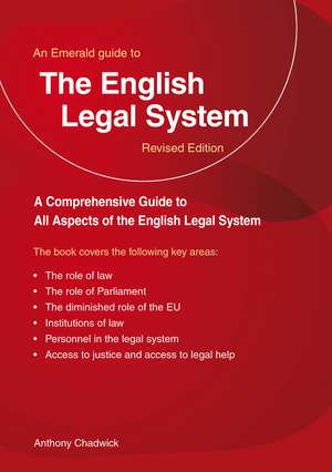 A Guide to the English Legal System: New Edition - 2023 de Anthony Chadwick