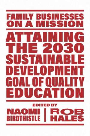 Attaining the 2030 Sustainable Development Goal of Quality Education de Naomi Birdthistle