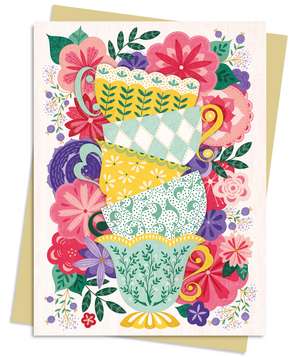 Jenny Zemanek: Teacups Greeting Card Pack: Pack of 6 de Flame Tree Studio