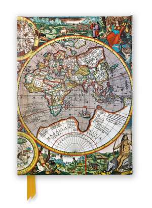 Pieter van den Keere: Antique Map (Foiled Journal) de Flame Tree Studio