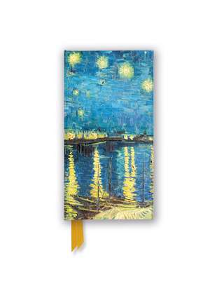 Vincent van Gogh: Starry Night over the Rhône (Foiled Slimline Journal) de Flame Tree Studio