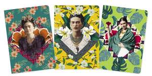 Frida Kahlo Set of 3 Standard Notebooks de Flame Tree Studio