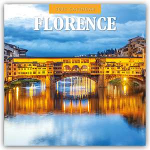 Florence - Florenz 2025 - 16-Monatskalender de Robin Red