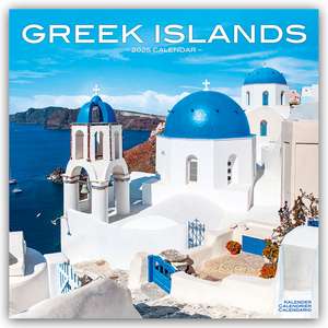 Greek Islands - Griechische Inseln 2025 - 16-Monatskalender de Avonside Publishing Ltd