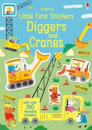 Little First Stickers Diggers and Cranes de Hannah Watson