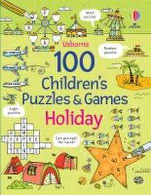 100 Children's Puzzles and Games: Holiday de Phillip Clarke