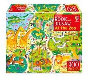 Usborne Book and Jigsaw At the Zoo de Kirsteen Robson