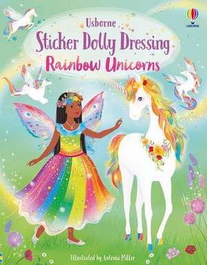 Sticker Dolly Dressing Rainbow Unicorns de Fiona Watt