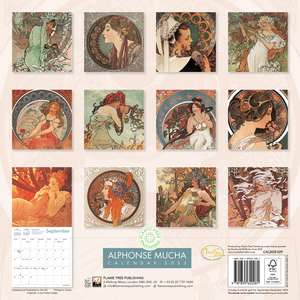 Alphonse Mucha Wall Calendar 2025 (Art Calendar) de Flame Tree Studio