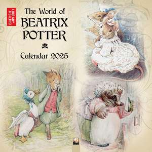 British Library: Beatrix Potter Wall Calendar 2025 (Art Calendar) de Flame Tree Studio