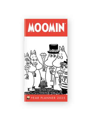 Moomin 2025 Year Planner - Month to View de Flame Tree Studio