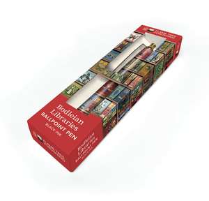 Bodleian Libraries: High Jinks Bookshelves Boxed Decorative Ballpoint Pen de Flame Tree Studio