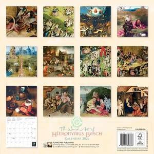 The Weird Art of Hieronymus Bosch Wall Calendar 2026 (Art Calendar) de Flame Tree Studio