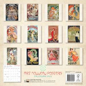 Art Nouveau Posters Wall Calendar 2026 (Art Calendar) de Flame Tree Studio