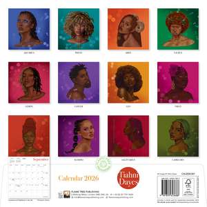 Tiahni Dayes Wall Calendar 2026 (Art Calendar) de Flame Tree Studio