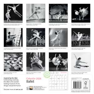 V&A: Ballet Wall Calendar 2026 (Art Calendar) de Flame Tree Studio